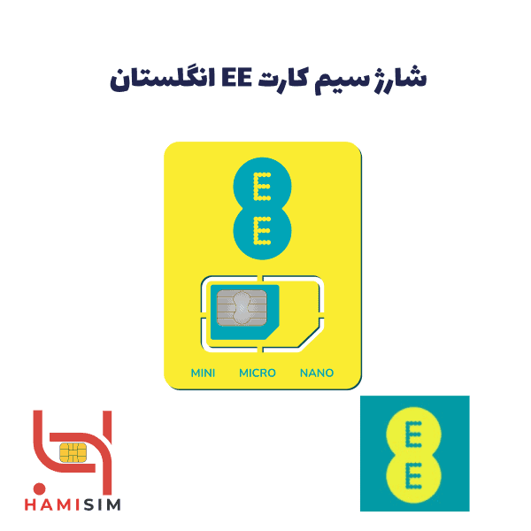 شارژ سیم کارت ای ای انگلیس